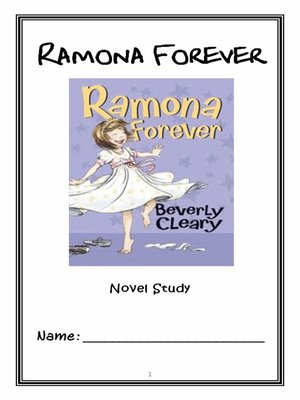 cover image of Ramona Forever (Beverly Cleary) Novel Study / Reading Comprehension